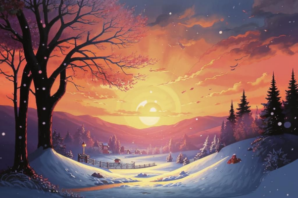 «Прежде за снежной пургою...»