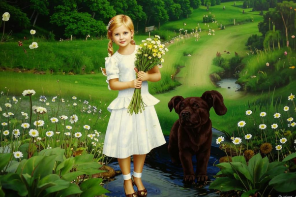 Ручей («Теки в полях между цветами…»)