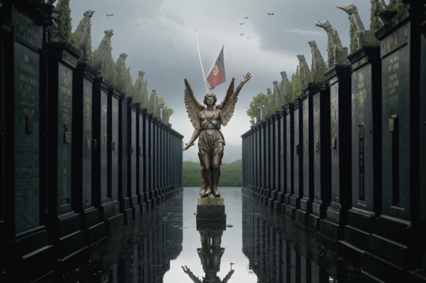 Флаги спускаются