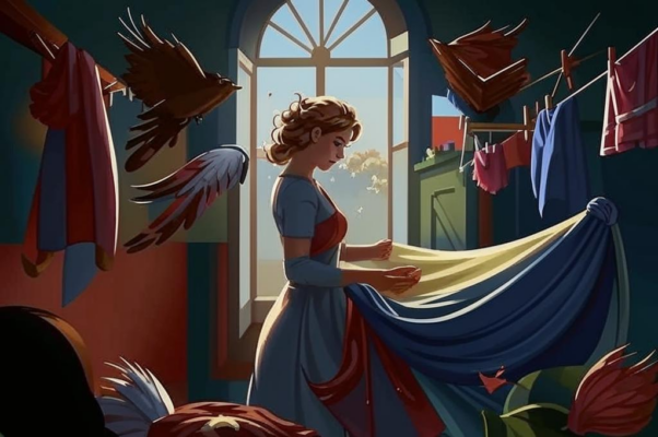 «Когда, cкpипя, cтиpаетcя белье...»