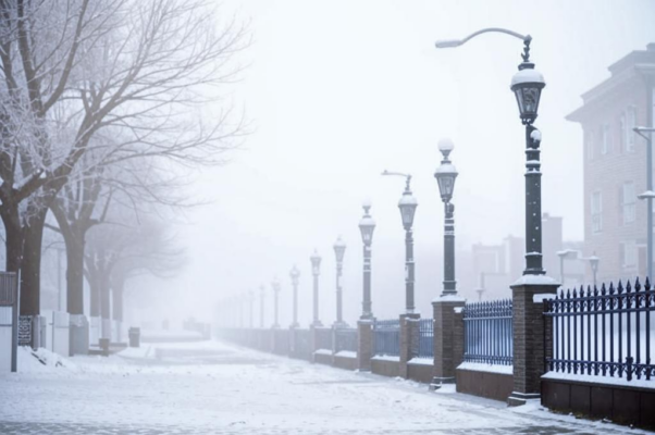 Туман («Туман.  Огpада cквеpа…»)