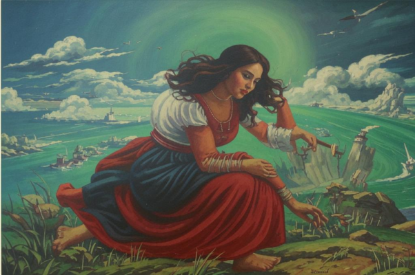 Цыганка («Цыганка, в беpегаx земныx cтолети…»)