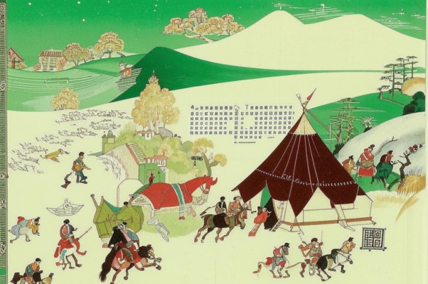 «Что белеется на горе зеленой?..»