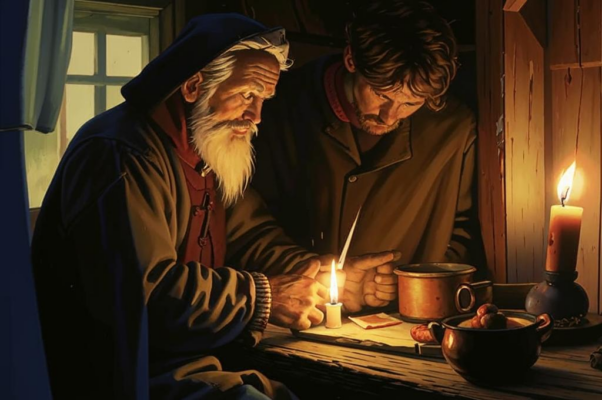 «В евр(ейской) хижине лампада...»