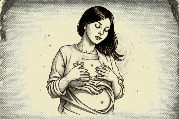 «Пупок чернеет сквозь рубашку...»