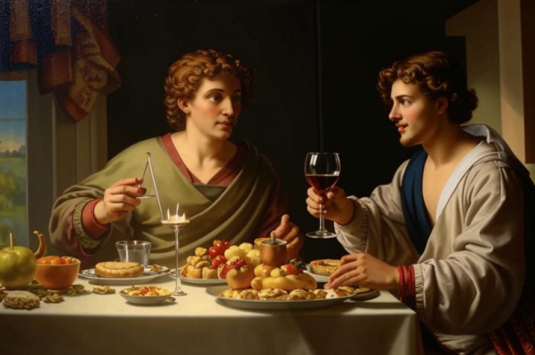 «Юноша! Скромно пируй, и шумную Вакхову влагу...»