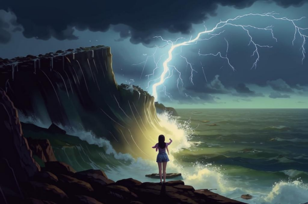 Буря («Ты видел деву на скал…»)