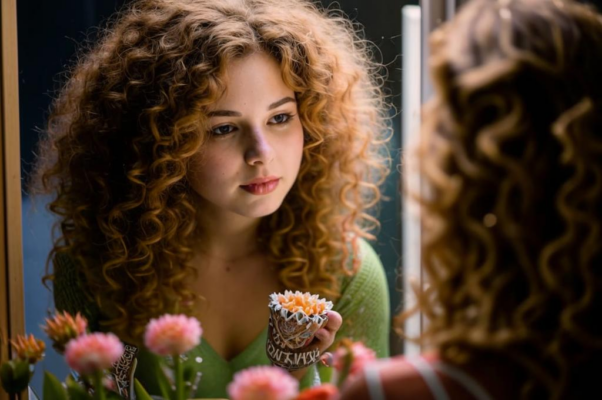 Красавица перед зеркалом