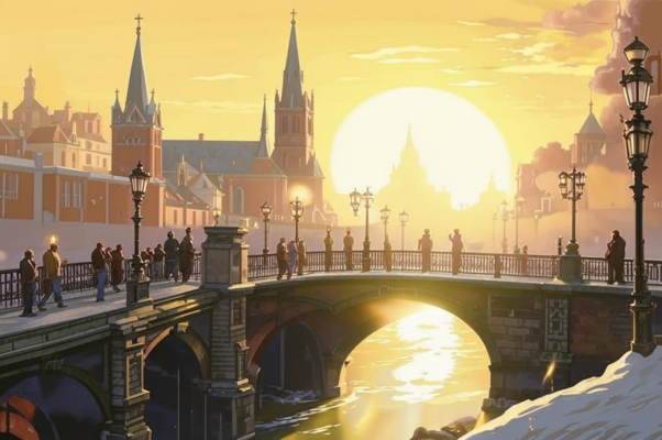 На Карловом мосту