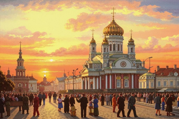 «Рынок Андреевский, сквер и собор...»