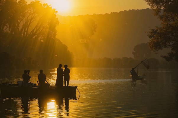 «Мы сидели с тобой у заснувшей реки...»