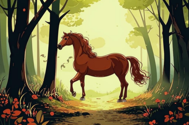 Конь и мужик