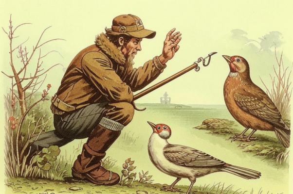 Птицы и ловец