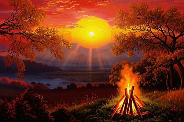 «Жарко рябины взметнулся костер...»