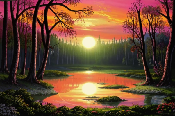 Лесное озеро