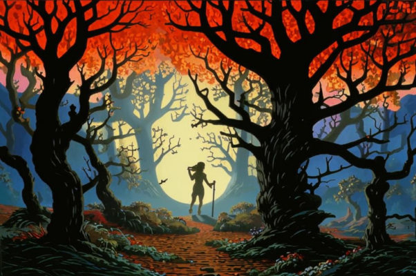 «В нависанье узорных ветвей...»