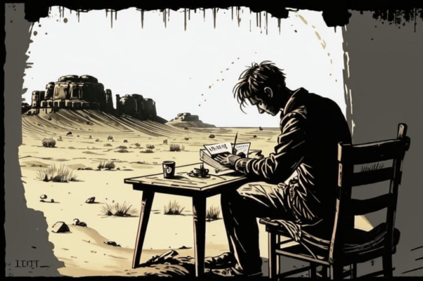 «Один, совсем один, за письменным столом...»