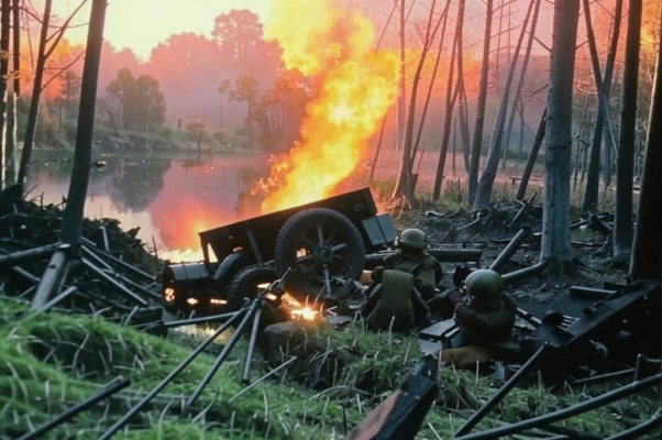 «Колеса вздыбленной трехтонки...»