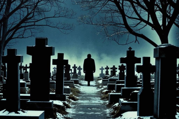Зимняя ночь («Кто-то стонет на темном кладбище…»)