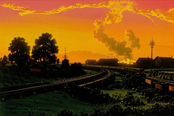 На вокзале («Закатилось солнце за вагоны…»)