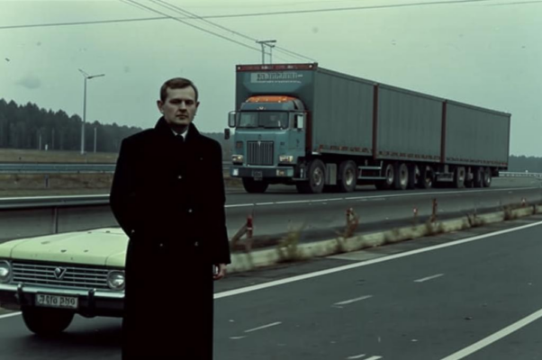 На автотрассе