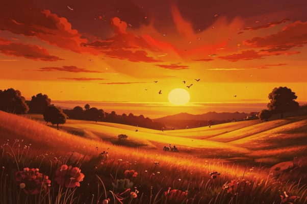 «Пора любви среди полей…»