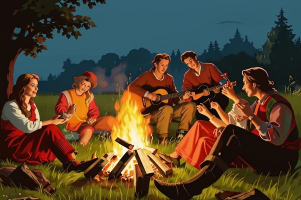 На сенокосе