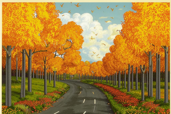 Отплытие («Размытый путь.  Кривые тополя…»)