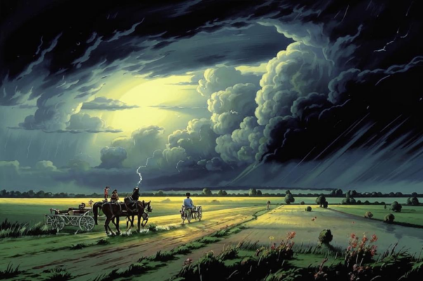 «В полях сверкало. Близилась гроза…»