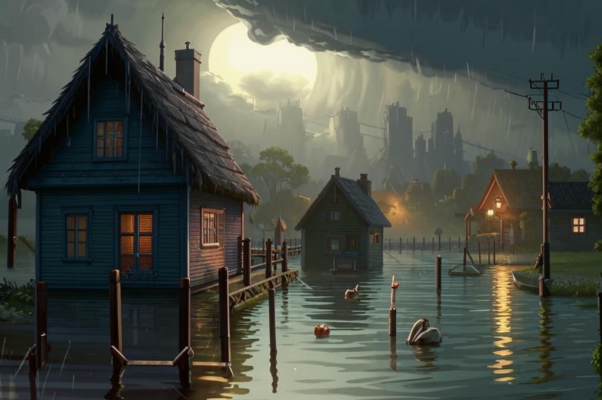 «Седьмые сутки дождь не умолкает…»