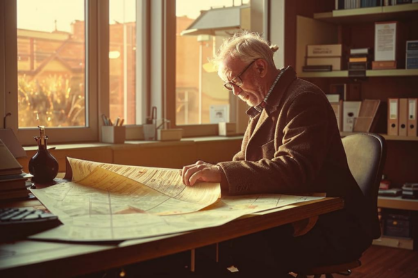 «Старик над картою и я...»