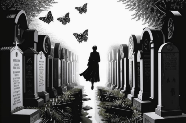 «На белом кладбище гуляли...»