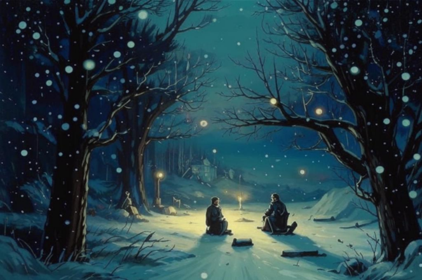 «Начинается снег, и навстречу движению снега...»