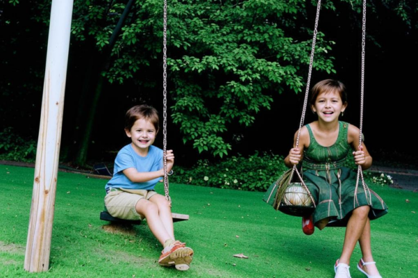 Качели («Был двор, а во дворе качел…»)