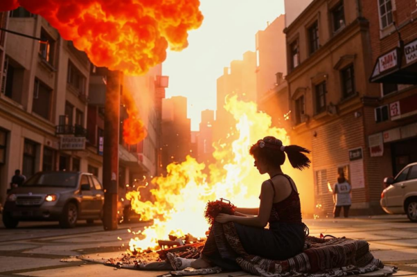 Костер («Внезапный ветр огромную стран…»)