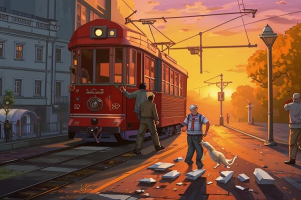 «Трамвай гремел. Закат пылал...»