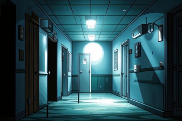 «Синий свет в коридоре больничном...»