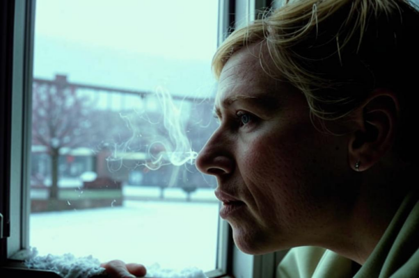 «Снег за окном торжественный и гладкий...»