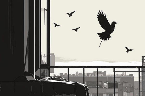 «Птица с балкона...»