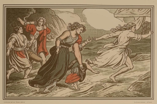 «Рыдая, Дая даст по мордам насмешницам убегая...»