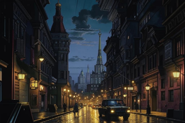 «Прекрасный город ночью восстает...»