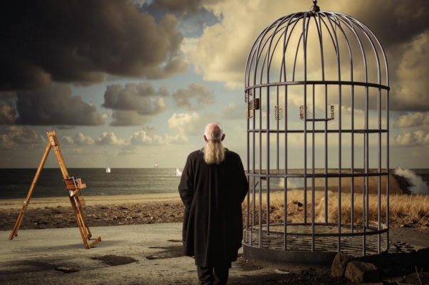 «Стёрт губкой горизонт. Художник в старости...»