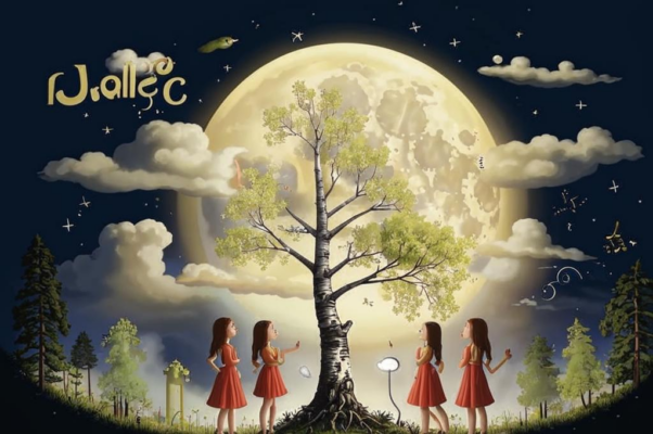 «За сучок сухой березы месяц зацепился...»