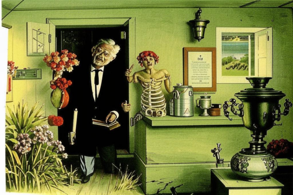 «И канарейки. И герани...»