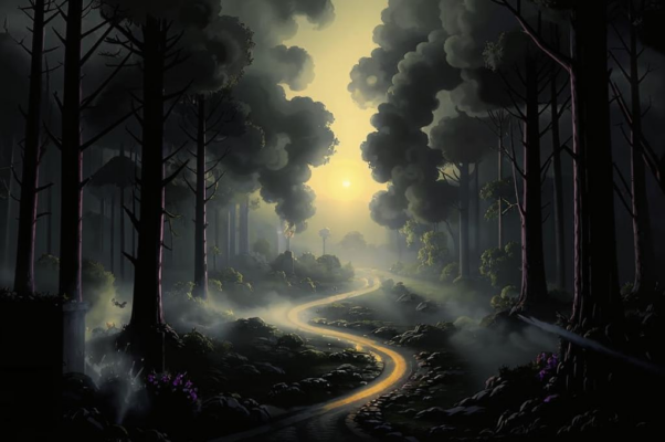 «В глухом бору на перекрестке...»