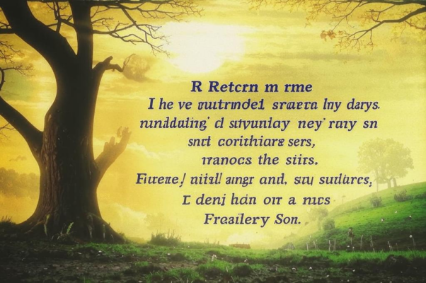 «Верни меня к истокам дней моих...»