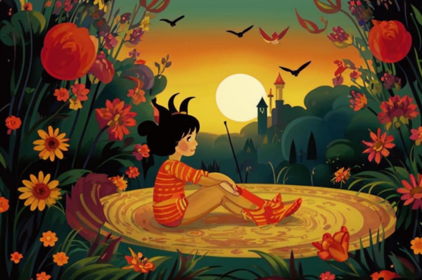 «Она в саду дремала на ковре...»