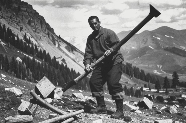 «По неотесанным громадам...»