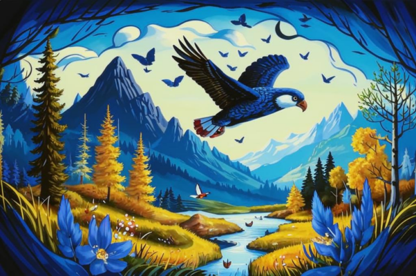 «Я лечу. Лазурной далью...»