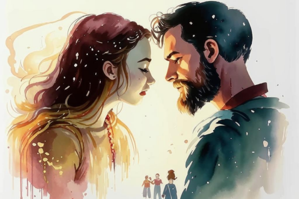 Акварель («Твой взор ― вечерняя истома…»)